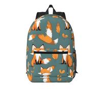 WZYCWB Yellow fox Printed backpack with pockets - suitable for work, business trips, travel, sports