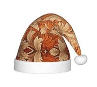WZYCWB yellow leaf Patterned Christmas Hats for Kids, Cute Pointed Hats, Christmas Party Decorations and Gifts for Family Gatherings