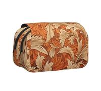 WZYCWB yellow leaf Portable Pencil Case ideal for organizing pens in the office or storing makeup brushes