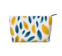 WZYCWB Yellow Mango Pattern Printed Cosmetic Storage Bag, Perfect for Business Trips and Travel.