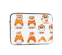 WZYCWB Yellow Owl 12 inch Laptop sleeve compatible with 10-17-inch laptops. A lightweight, portable, and stylish accessory.
