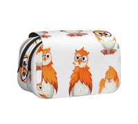 WZYCWB Yellow Owl Portable Pencil Case ideal for organizing pens in the office or storing makeup brushes
