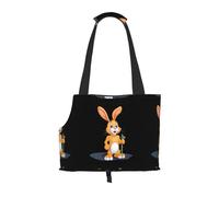WZYCWB Yellow rabbit Printed Pet Shoulder Bag - Lightweight, Breathable Travel Small Pet Shoulder Bag