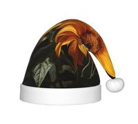 WZYCWB yellow sunflower on a brown background Patterned Christmas Party Hat, Children's Class Activity Gift, Christmas Holiday Decoration Prop