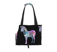 WZYCWB Zebra Lightweight travel bag for cats & breathable small dog shoulder bag for easy portability