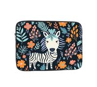 WZYCWB zebra motif 17 inch Laptop sleeve compatible with 10-17-inch laptops. A lightweight, portable, and stylish accessory.