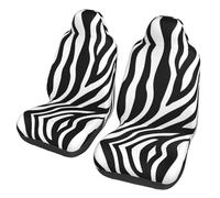WZYCWB Zebra pattern Car Seat Protectors (2 Pack), Auto Seat Covers Guard Sedan, SUV, Truck, Van, Bus & Ferry Seats