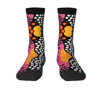WZYCWB Zebra Polka Dot 3 Black Print Mid-Calf Socks, Elastic Sports Socks, Suitable for Running, Fitness, and Daily Workouts