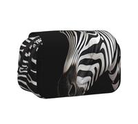 WZYCWB zebra stripes Portable Pencil Case ideal for organizing pens in the office or storing makeup brushes