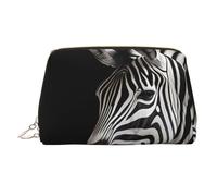 WZYCWB Zebra Stripes Printed Leather Cosmetic Bag - Stylish and Portable Cosmetic Storage Bag