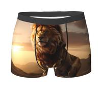 WZYCWBThe Lion King Men's Boxer Briefs - Comfortable and breathable boxer briefs, Black, M