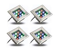 WZYDYDY Buried Lights Waterproof IP65 AC220V Dust-proof Rectangle Embedded Spotlight Lawn Patio Decoration(F,5W)