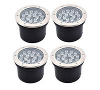 WZYDYDY Inground Led Lights Waterproof IP65 AC85-265V / DC12-24V Embedded Decorative Lights Garden Lawn, [Energy Efficiency Class A ++] 4Pack(B,3W)