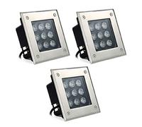 WZYDYDY LED Decking Lights IP67 AC85-265V Square Rainproof Lightning Protection Embedded Spotlights Lawn Aisle 3W, 4W, 5W, 6W, 9W, 12W, 16W, 18W, 24W(C,9W)