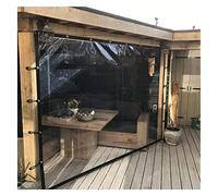 WZYJLyds Clear Pergola Side Panels Outdoor Tarpaulin Transparent Pergola Side Curtains with Eyelets for Gazebo, Porch, Outdoor(1x1m)
