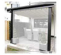 WZYJLyds Clear Plastic Tarps Heavy Duty Waterproof Gazebo Tarpaulin Tear Resistance Windproof Outdoor Curtain for Roof, Camping, Deck, Porch, Patio, Garden (Color : Clear, Size : 2.5x3m)
