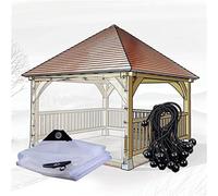 WZYJLyds Clear Tarps Gazebo Curtains Waterproof & Tear Resistant Vinyl PVC Tarpaulin with Grommets for Covering Garden Plant Camping Supplies (Color : Clear, Size : 7'x13'(2x4m))