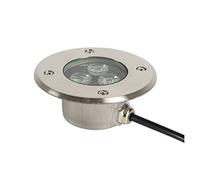 WZYJLyds LED Decking Lights, Outdoor Garden Ground Lights 3W 330lm IP68 Low Voltage Landscape Lights 12V/24V/220V Stainless Steel Lamp Body, Height is only 4cm (Color : Green, Size : 220V)