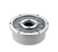 WZYJLyds LED Ring Fountain Light, Submersible Underwater Landscape Spotlight Middle Hole 12V/24V IP68 for Garden Fountain Pool(Warm White,12W(24V))