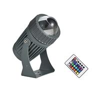 WZYJLyds LED Spotlight Long-Distance Projection 10W Projection Light on Building Exterior Wall for Lane, Outdoor,(RGBW+Remote Control)