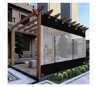 WZYJLyds Outdoor Curtains, Transparent Waterproof Tarpaulin Side Panels, Clear PVC Tarp Curtains with Zip, Pergola Gazebo Side Curtains, Patio Porch Garage Tarpaulin Canopy
