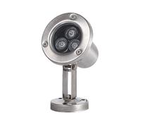 WZYJLyds Underwater Pond Spotlight Low Voltage Fountain Lighting LED 12V Waterproof IP68 Stainless Steel Underwater Lighting for Pool, Fountain, Pond(Blue,3W)
