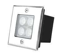 WZYJLyds Walkover LED lights 4W Underground Light Square Buried Lights IP67 waterproof for gardens, terraces, paths (Color : Warm White light, Size : 24V)
