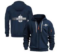 WZYRZ 2025 Men's Logo Hood Sweatshirt For Doctor Who Zip Up Jacket Pullover Sweat Casual Long Sleeve Sweat Hoody Top Fall Hoodies Coat With Pockets,E-3x_l