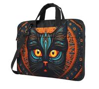 WZYWHJ 13 inch big-faced cats head Printed Laptop Bag - with Soft Interior, Multiple Pockets - Ideal for Men, Travel and Business