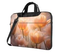 WZYWHJ 13 inch Brightly colored tulips Prints Laptop Bag - with Soft Interior, Multiple Pockets - Ideal for Men, Travel and Business