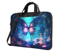 WZYWHJ 13 inch Curious Butterfly Printing Laptop Bag - with Soft Interior, Multiple Pockets - Ideal for Men, Travel and Business