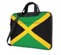 WZYWHJ 13 inch Flag of Jamaica Prints Laptop Bag - with Soft Interior, Multiple Pockets - Ideal for Men, Travel and Business