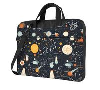 WZYWHJ 13 inch physics print Pattern Laptop Bag - with Soft Interior, Multiple Pockets - Ideal for Men, Travel and Business