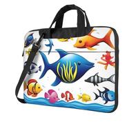 WZYWHJ 13 inch sea water animals Printing Laptop Bag - with Soft Interior, Multiple Pockets - Ideal for Men, Travel and Business