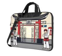 WZYWHJ 13 inch taekwondo martial arts Prints Laptop Bag - with Soft Interior, Multiple Pockets - Ideal for Men, Travel and Business