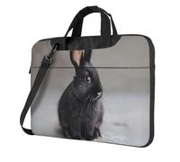 WZYWHJ 14 inch Agile little black rabbit Printing Laptop Bag - with Soft Interior, Multiple Pockets - Ideal for Men, Travel and Business