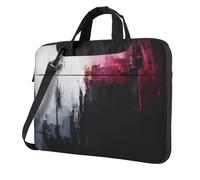 WZYWHJ 14 inch binary brushwork Prints Laptop Bag - with Soft Interior, Multiple Pockets - Ideal for Men, Travel and Business