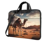 WZYWHJ 14 inch Camels in the desert Printing Laptop Bag - with Soft Interior, Multiple Pockets - Ideal for Men, Travel and Business