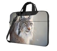 WZYWHJ 14 inch canada lynx Pattern Laptop Bag - with Soft Interior, Multiple Pockets - Ideal for Men, Travel and Business