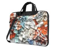 WZYWHJ 14 inch Ceramic pixel fragments Prints Laptop Bag - with Soft Interior, Multiple Pockets - Ideal for Men, Travel and Business