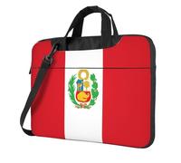 WZYWHJ 14 inch Flag of Peru Prints Laptop Bag - with Soft Interior, Multiple Pockets - Ideal for Men, Travel and Business