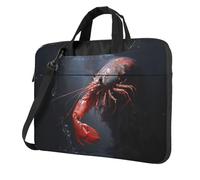 WZYWHJ 14 inch Small shrimp foraging Printed Laptop Bag - with Soft Interior, Multiple Pockets - Ideal for Men, Travel and Business
