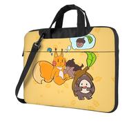 WZYWHJ 14 inch Sunflower Seed Squirrel Prints Laptop Bag - with Soft Interior, Multiple Pockets - Ideal for Men, Travel and Business
