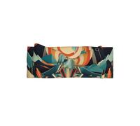 WZYWHJ A colorful world Printing baby bow headbands and elastic soft hair accessories for newborns and girls
