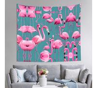 WZYWHJ A flock of flamingos Printing Indoor Decor Tapestry 60x51 in : Soft, Quality and lightweight Suitable for wall hanging tapestries