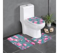 WZYWHJ A flock of flamingos Printing Quality Bathroom mat sets of 4 Bathroom Floor Mats, durable,Does Easy to clean Suitable for bathroom and toilet