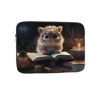 WZYWHJ A Little Hamster Reading a Book Printing Shockproof Portable Laptop Sleeve Case 17 inch for Men and Women Business Travel, School, Office Daily Use