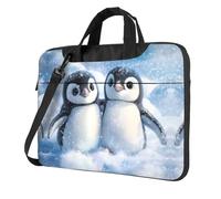 WZYWHJ A pair of little penguins Pattern Ultra-thin portable single-shoulder laptop bag 13 inch computer accessories soft shockproof for laptops