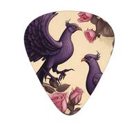 Wzywhj A Pair Of Phoenixes Pattern Guitar Pick Easy Grip Uke Picks For Your Bass, Ukulele, Acoustic And Electric Guitar,12 Piece