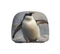 WZYWHJ A Penguin Waving Picture Seat Head Pillowcase Car Truck General Motors Parts Protective Cover one Pack